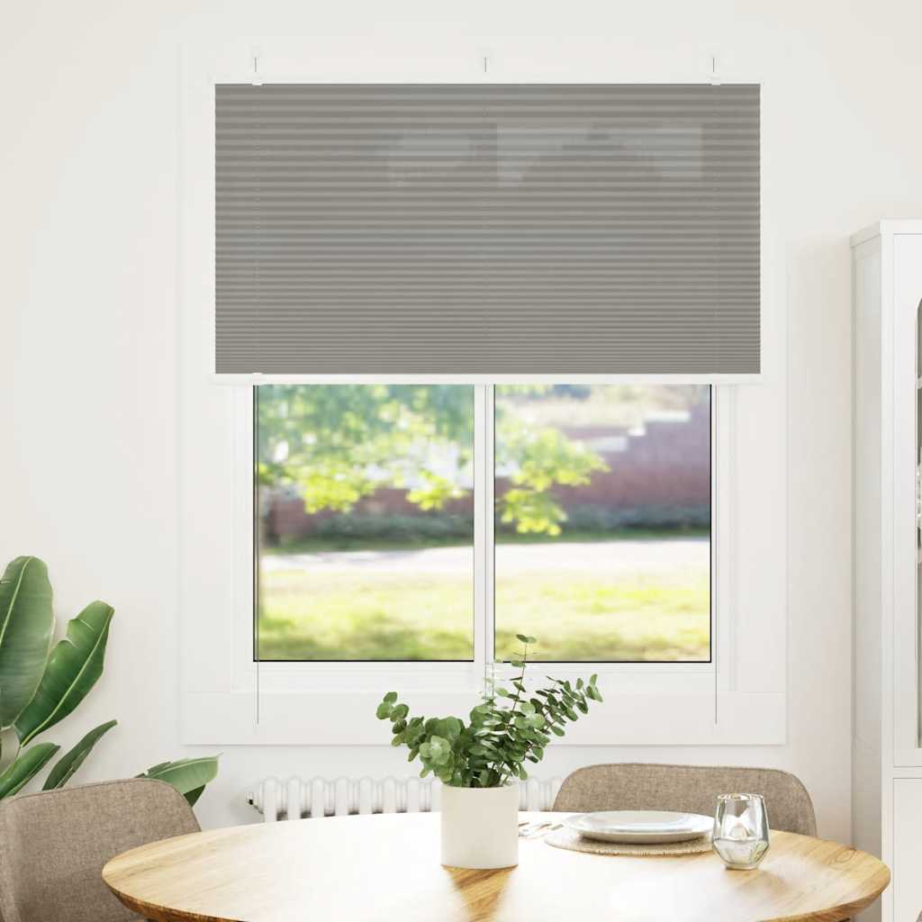 vidaXL Plissé rolgordijn 40x100 cm stofbreedte 39,4 cm antraciet
