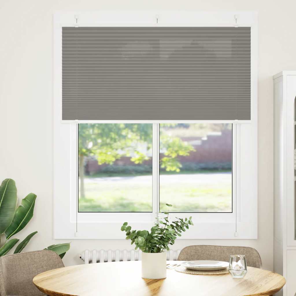 vidaXL Plissé rolgordijn 40x100 cm stofbreedte 39,4 cm antraciet