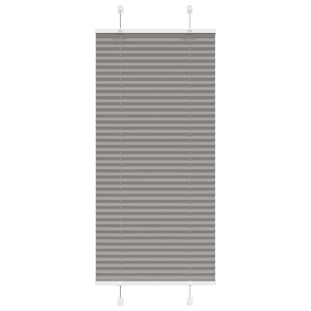 vidaXL Plissé rolgordijn 40x100 cm stofbreedte 39,4 cm antraciet