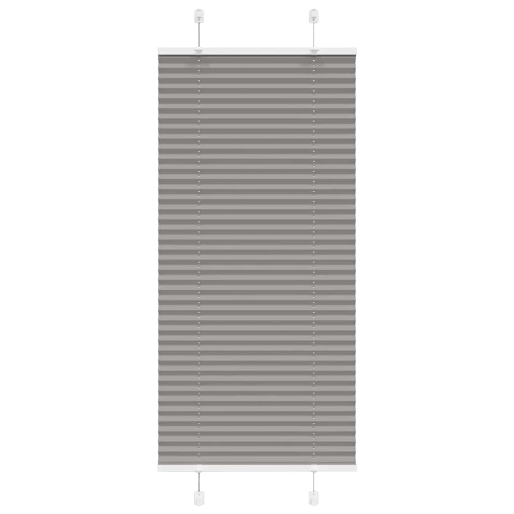 vidaXL Plissé rolgordijn 40x100 cm stofbreedte 39,4 cm antraciet