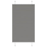 vidaXL Plissé rolgordijn 40x100 cm stofbreedte 39,4 cm antraciet