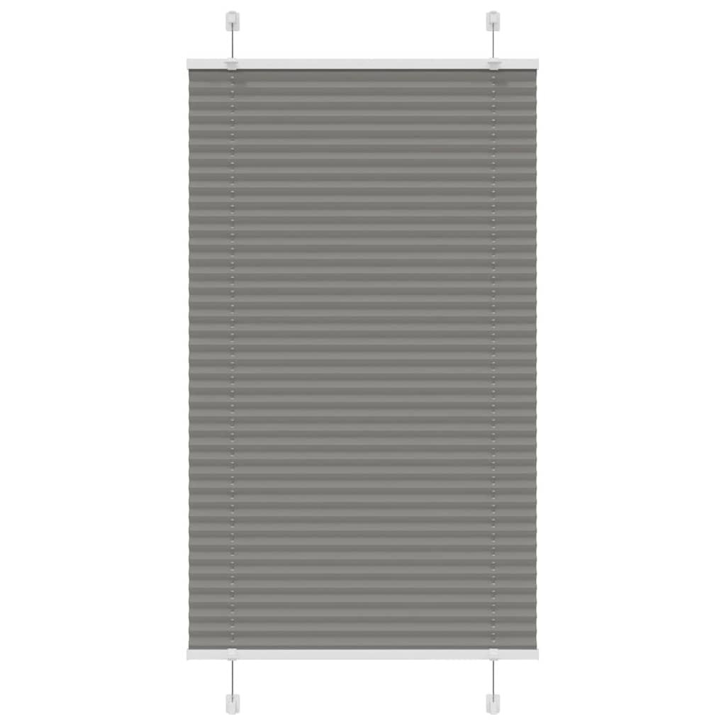 vidaXL Plissé rolgordijn 40x100 cm stofbreedte 39,4 cm antraciet