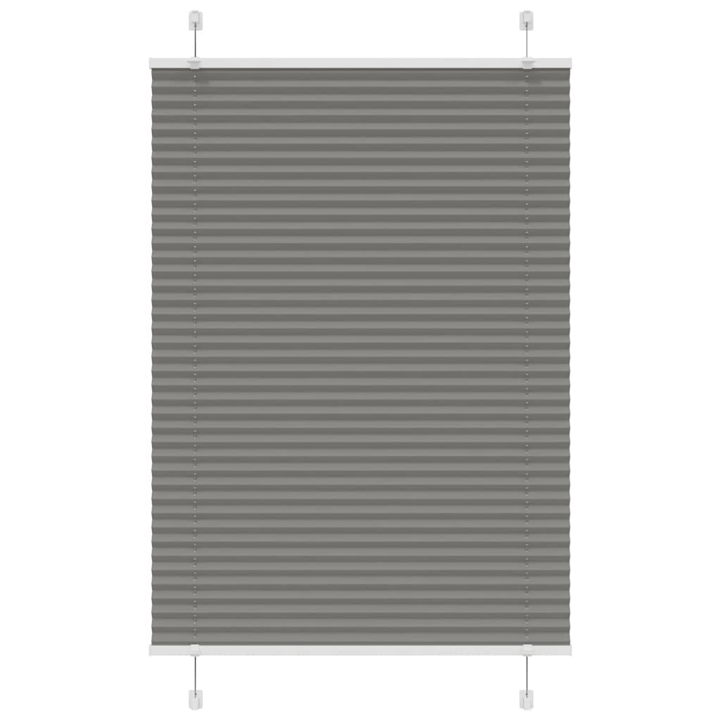 vidaXL Plissé rolgordijn 40x100 cm stofbreedte 39,4 cm antraciet