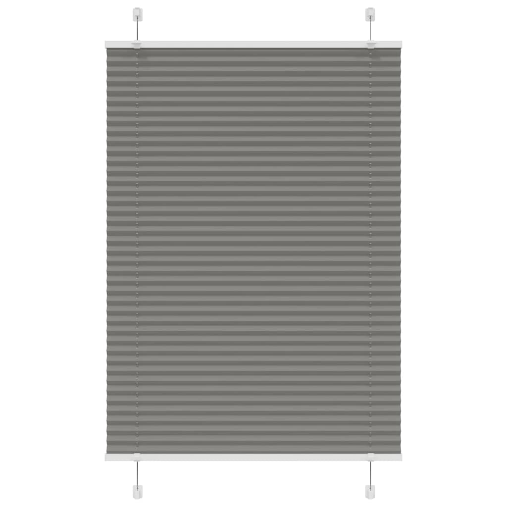 vidaXL Plissé rolgordijn 40x100 cm stofbreedte 39,4 cm antraciet