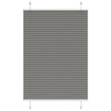 vidaXL Plissé rolgordijn 40x100 cm stofbreedte 39,4 cm antraciet