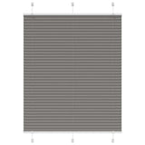 vidaXL Plissé rolgordijn 40x100 cm stofbreedte 39,4 cm antraciet