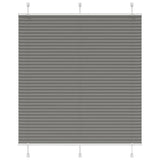 vidaXL Plissé rolgordijn 40x100 cm stofbreedte 39,4 cm antraciet
