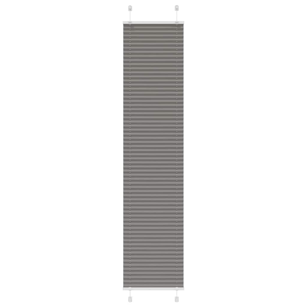 vidaXL Plissé rolgordijn 40x100 cm stofbreedte 39,4 cm antraciet