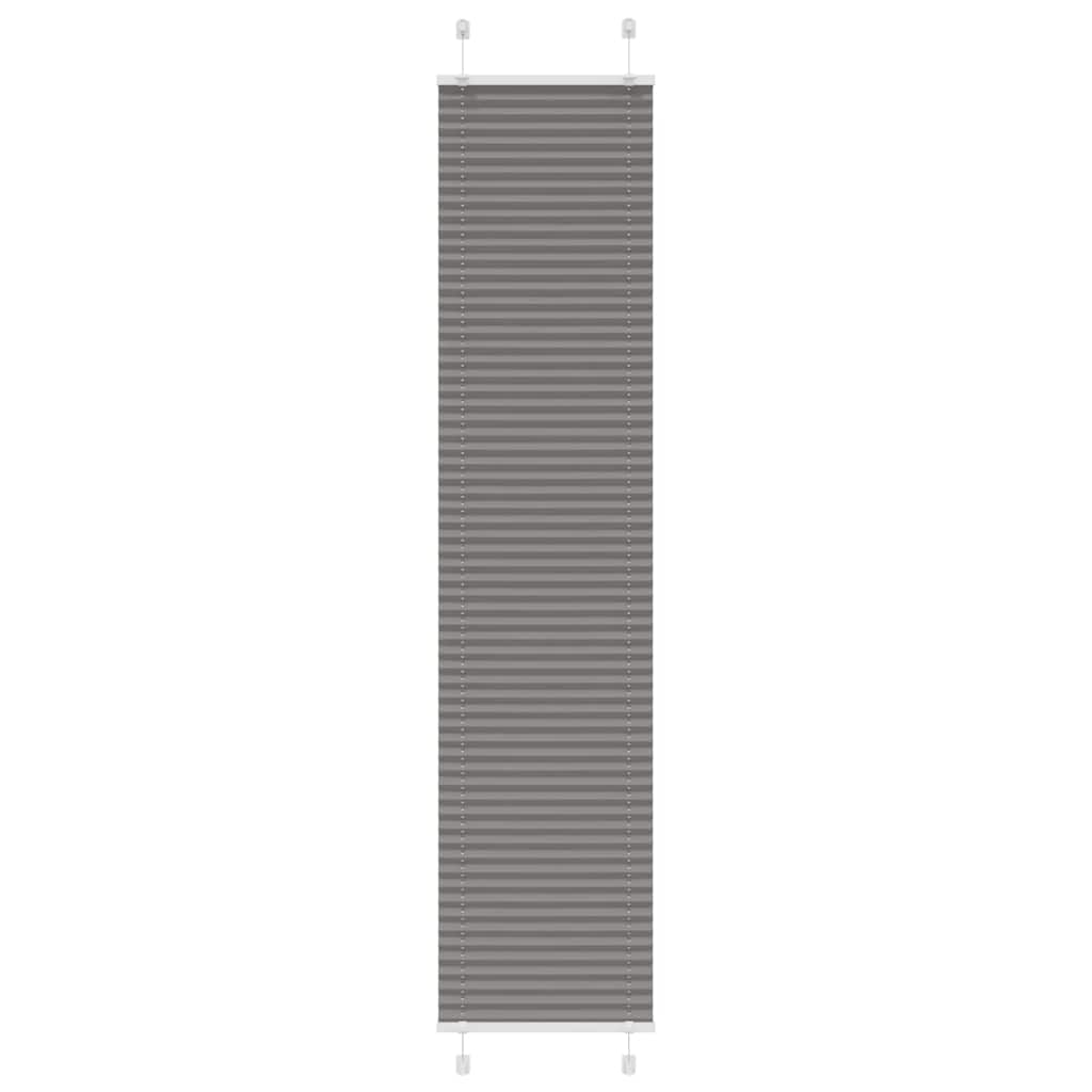 vidaXL Plissé rolgordijn 40x100 cm stofbreedte 39,4 cm antraciet