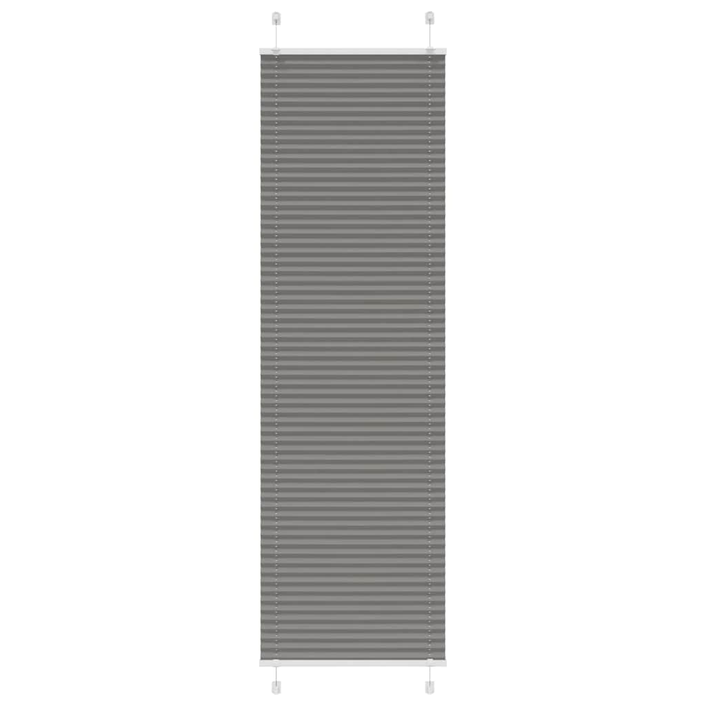vidaXL Plissé rolgordijn 40x100 cm stofbreedte 39,4 cm antraciet