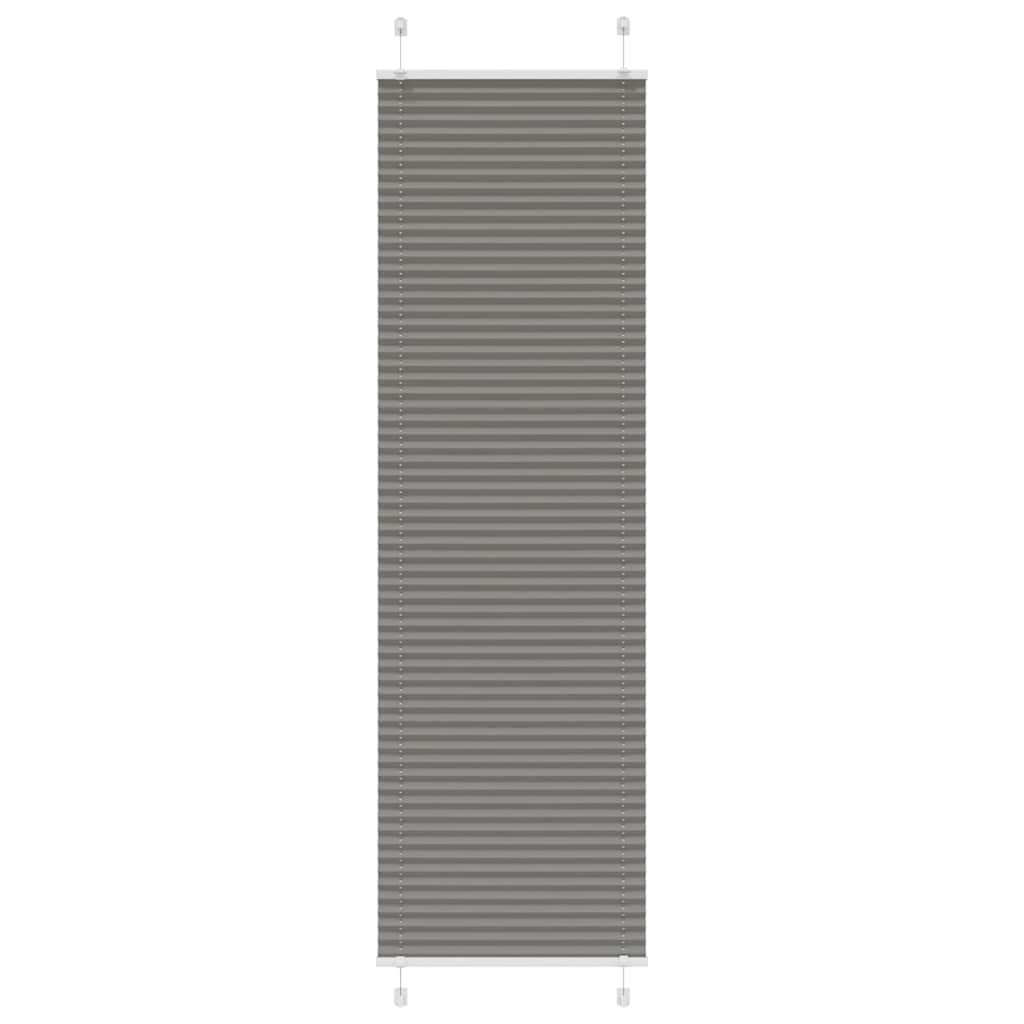 vidaXL Plissé rolgordijn 40x100 cm stofbreedte 39,4 cm antraciet
