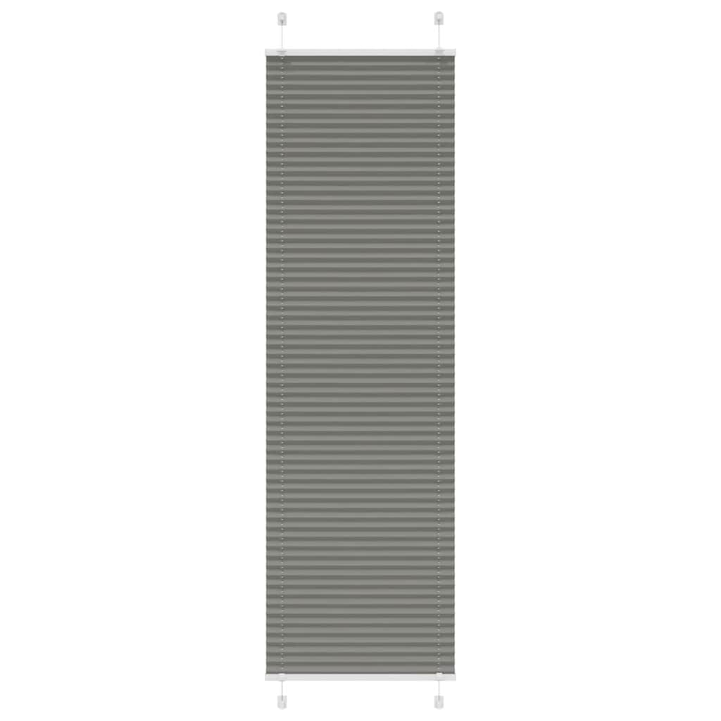 vidaXL Plissé rolgordijn 40x100 cm stofbreedte 39,4 cm antraciet