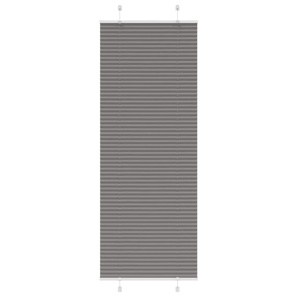 vidaXL Plissé rolgordijn 40x100 cm stofbreedte 39,4 cm antraciet