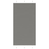 vidaXL Plissé rolgordijn 40x100 cm stofbreedte 39,4 cm antraciet