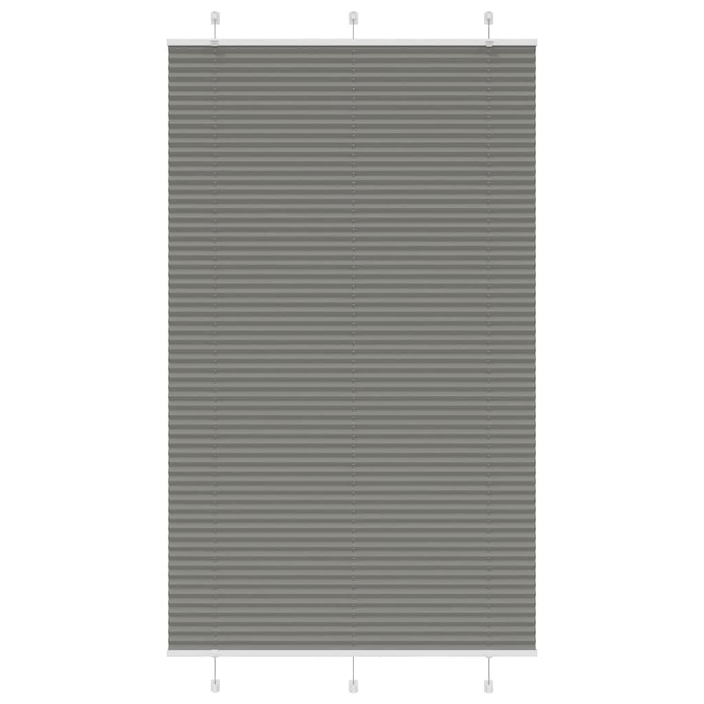 vidaXL Plissé rolgordijn 40x100 cm stofbreedte 39,4 cm antraciet