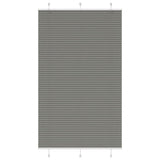 vidaXL Plissé rolgordijn 40x100 cm stofbreedte 39,4 cm antraciet