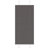 vidaXL Plissé rolgordijn 40x100 cm stofbreedte 39,4 cm antraciet