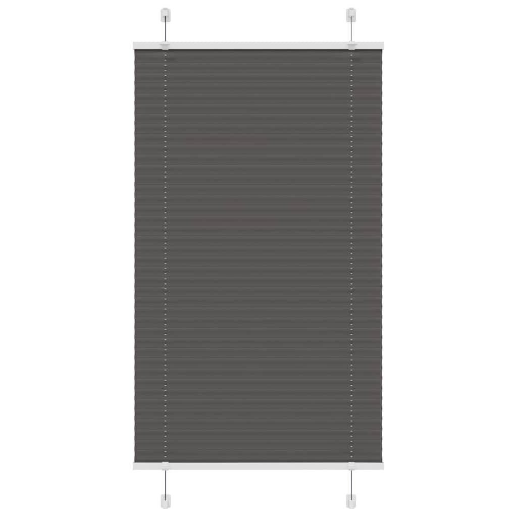 vidaXL Plissé rolgordijn 40x100 cm stofbreedte 39,4 cm antraciet