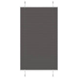 vidaXL Plissé rolgordijn 40x100 cm stofbreedte 39,4 cm antraciet