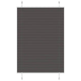 vidaXL Plissé rolgordijn 40x100 cm stofbreedte 39,4 cm antraciet