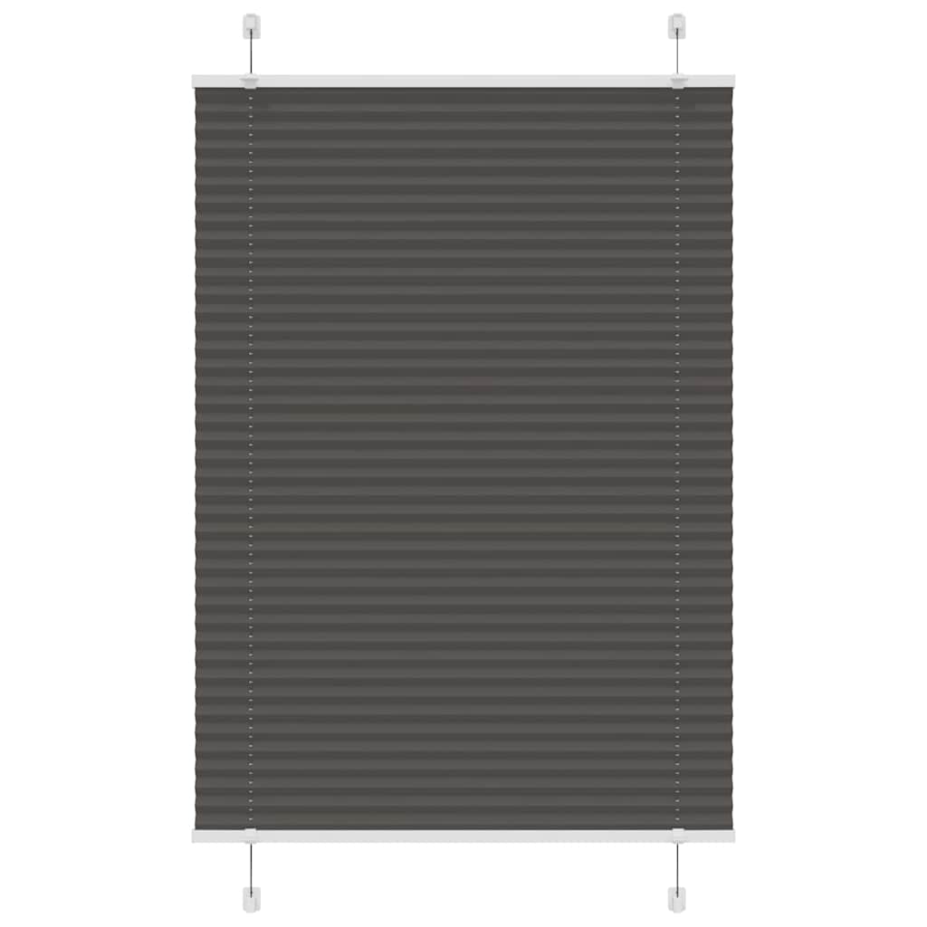 vidaXL Plissé rolgordijn 40x100 cm stofbreedte 39,4 cm antraciet