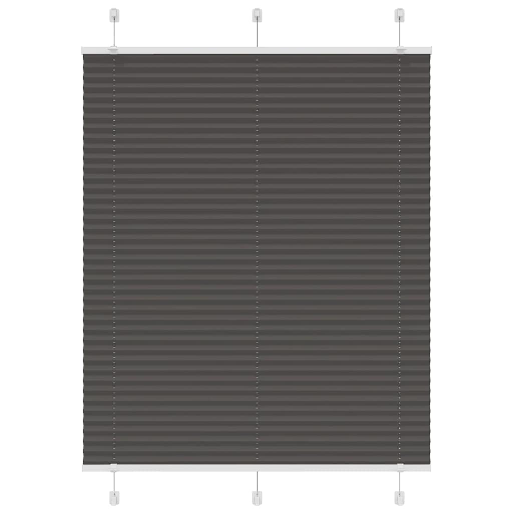 vidaXL Plissé rolgordijn 40x100 cm stofbreedte 39,4 cm antraciet