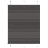 vidaXL Plissé rolgordijn 40x100 cm stofbreedte 39,4 cm antraciet