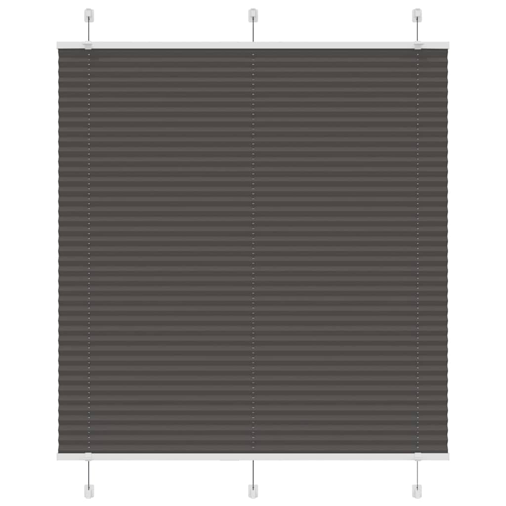 vidaXL Plissé rolgordijn 40x100 cm stofbreedte 39,4 cm antraciet