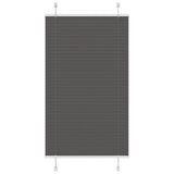 vidaXL Plissé rolgordijn 40x100 cm stofbreedte 39,4 cm antraciet