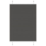 vidaXL Plissé rolgordijn 40x100 cm stofbreedte 39,4 cm antraciet