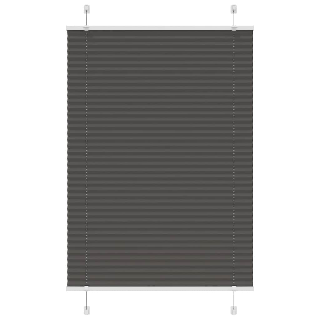 vidaXL Plissé rolgordijn 40x100 cm stofbreedte 39,4 cm antraciet