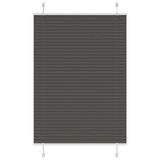 vidaXL Plissé rolgordijn 40x100 cm stofbreedte 39,4 cm antraciet