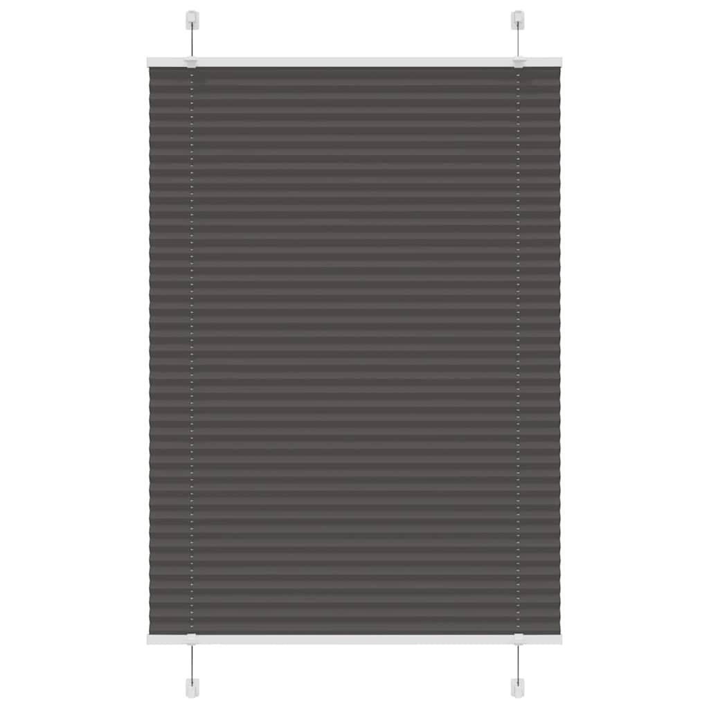 vidaXL Plissé rolgordijn 40x100 cm stofbreedte 39,4 cm antraciet