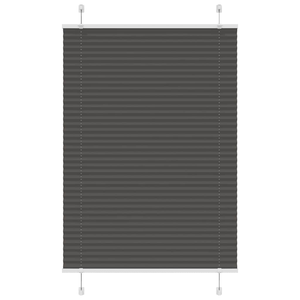 vidaXL Plissé rolgordijn 40x100 cm stofbreedte 39,4 cm antraciet