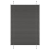 vidaXL Plissé rolgordijn 40x100 cm stofbreedte 39,4 cm antraciet