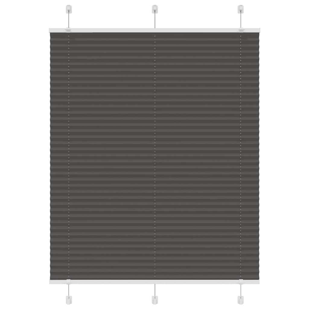 vidaXL Plissé rolgordijn 40x100 cm stofbreedte 39,4 cm antraciet