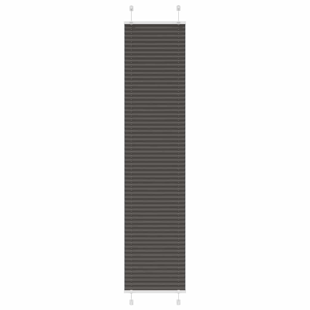 vidaXL Plissé rolgordijn 40x100 cm stofbreedte 39,4 cm antraciet