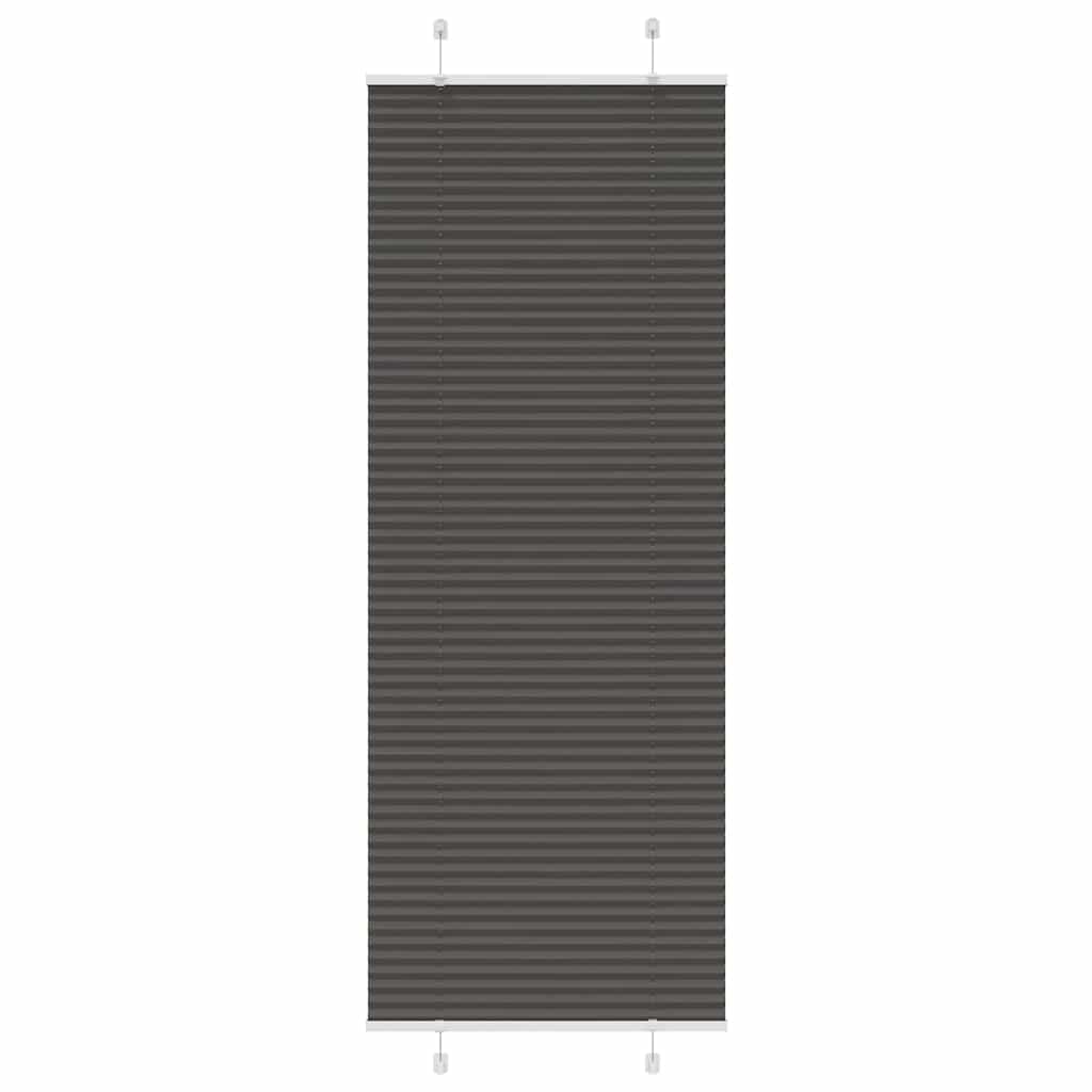 vidaXL Plissé rolgordijn 40x100 cm stofbreedte 39,4 cm antraciet