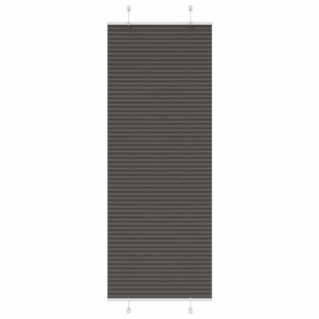 vidaXL Plissé rolgordijn 40x100 cm stofbreedte 39,4 cm antraciet