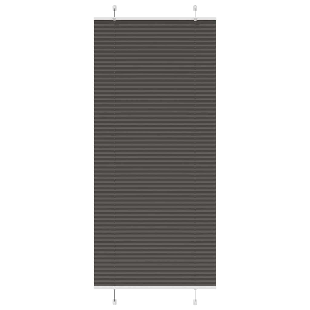 vidaXL Plissé rolgordijn 40x100 cm stofbreedte 39,4 cm antraciet
