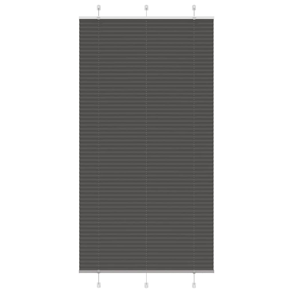 vidaXL Plissé rolgordijn 40x100 cm stofbreedte 39,4 cm antraciet