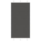 vidaXL Plissé rolgordijn 40x100 cm stofbreedte 39,4 cm antraciet