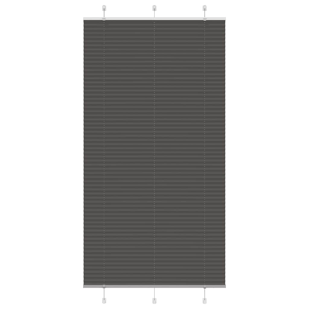 vidaXL Plissé rolgordijn 40x100 cm stofbreedte 39,4 cm antraciet