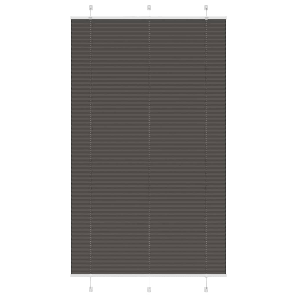 vidaXL Plissé rolgordijn 40x100 cm stofbreedte 39,4 cm antraciet