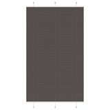 vidaXL Plissé rolgordijn 40x100 cm stofbreedte 39,4 cm antraciet