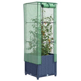 vidaXL Plantenbak verhoogd met kashoes 40x40x123 cm rattanlook