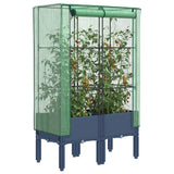 vidaXL Plantenbak verhoogd met kashoes 40x40x140 cm rattanlook