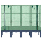 vidaXL Plantenbak verhoogd met kashoes 40x40x140 cm rattanlook