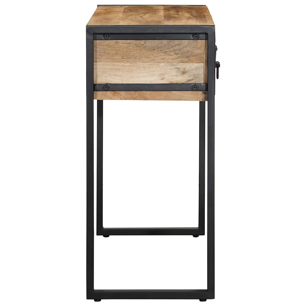 vidaXL Wandtafel 100x35x75 cm massief ruw mangohout