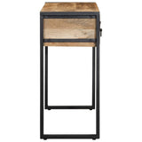 vidaXL Wandtafel 100x35x75 cm massief ruw mangohout